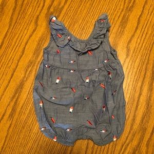 Denim Baby Girl’s Romper